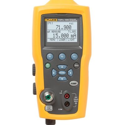 Fluke 719PRO-300G Pressure Calibrator 300 Psi 20 Bar Resolution 0.001 Bar Accuracy ± 0.015% Of Reading ± 2 Counts Electric
