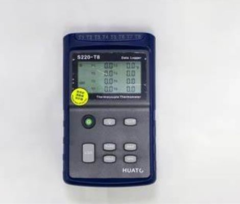 HUATO S220-T8 HVAC Oven Use 8 Channel Thermocouple Thermometer K-type Probe/oven Safe Thermometer