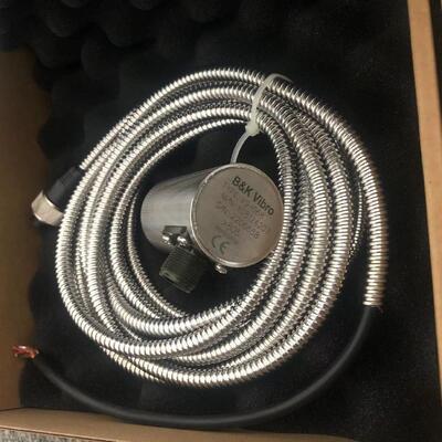 B&K Vibro VS-0168 ATEX Velocity Sensor Stainless Steel 15 kHz Natural Frequency 100mV/mm/s Sensitivity