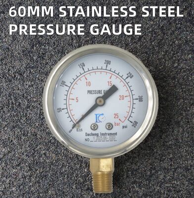 DACHENG Y-60 Factory Direct Sales Carbon Steel Shell Copper Connector 60mm Diameter Corrosion Resisting Pressure Data Loggers