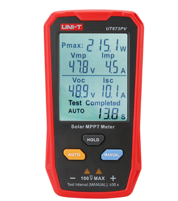 UNI-T Solar Mppt Meter UT673PV 32a Max Current Photovoltaic Power Tester