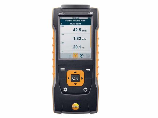 New Original German testo 440 Portable CO2 Gas Detector, Infrared CO2 Analyzer, Bluetooth Thermosensitive Anemometer