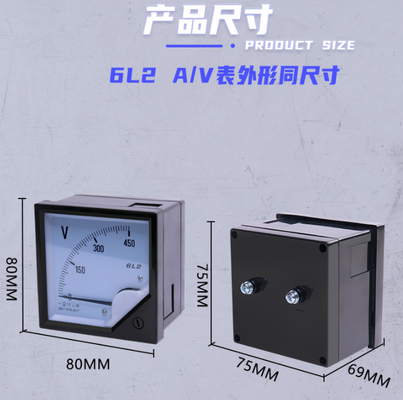 6L2 AC Voltmeter And Ammeter 1.5% Accuracy Voltage Current Power Meter