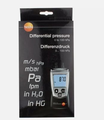 Testo 510 Differential Pressure Meter Testo510 Pressure Gauge 500 mbar Stock