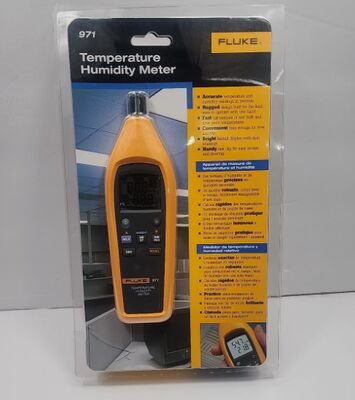 Fluke 971 Temperature Humidity Meter Temp, Range -20°C to 60°C (-4°F to 140°F)