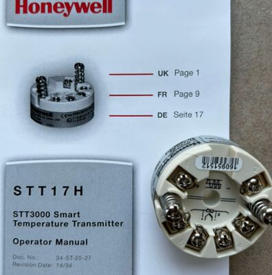 Honeywell STT 3000 스마트 온도 송신기 시리즈 STT170 사양 STT17H-BS 재고 있음