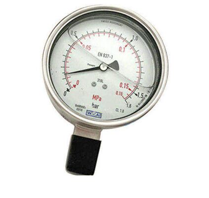 WIKA 232.50 High Precision Shockproof Pressure Gauge 0-1.6MPa 316L SS Corrosion Resistant Stainless Steel Pressure Gauge